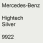 Preview: Mercedes-Benz, Hightech Silver, 9922.